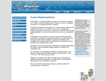 Tablet Screenshot of canpeptide.com